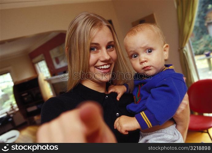 Woman Holding Baby