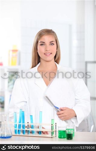 Woman in a laboratory