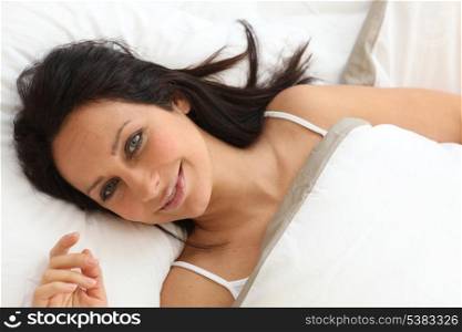 Woman in bed