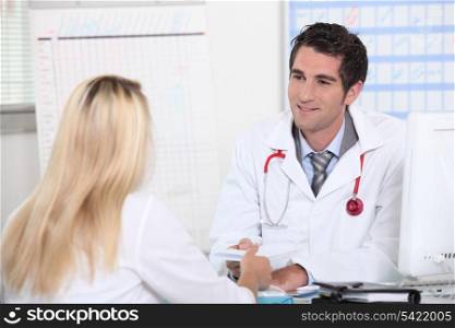 Woman in doctor&rsquo;s appointment