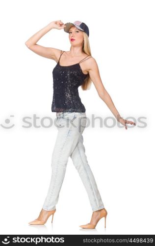 Woman in fashion clothing concept