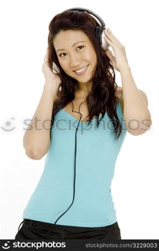 Woman In Headphones