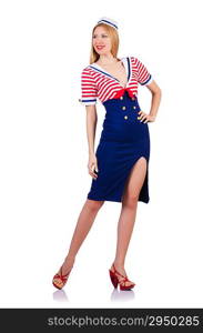 Woman in sailor costume - marine concept