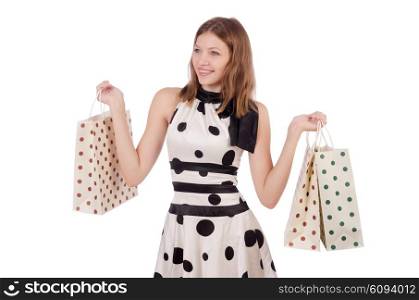 Woman in shopping concept