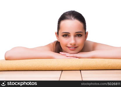 Woman in spa health concept