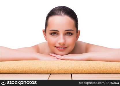 Woman in spa health concept