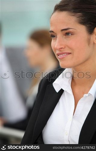 Woman in suit