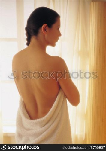 woman in towel
