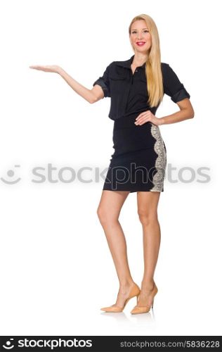 Woman isolated on the white background