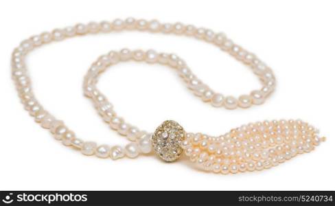 Woman jewellery isolated on white background