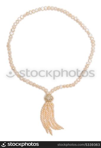 Woman jewellery isolated on white background
