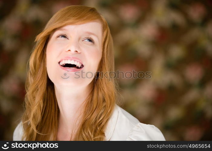 Woman laughing