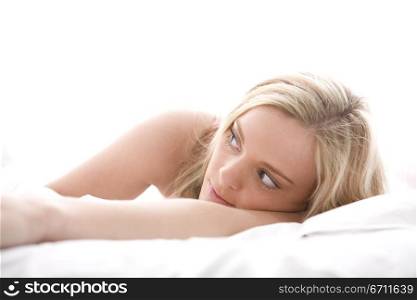 Woman laying down