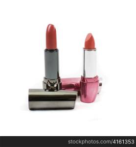 woman lipsticks isolated on a white background