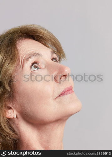 Woman Looking Up