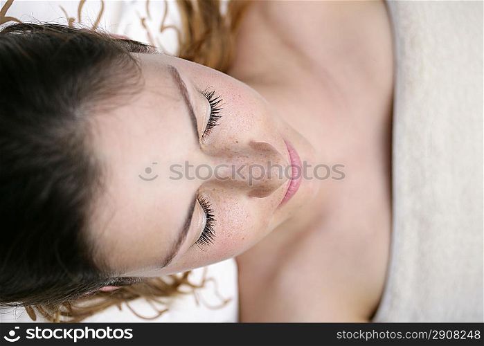 Woman lying down