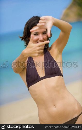 Woman On Beach