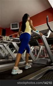 Woman on the treadmill