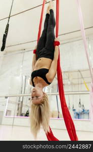 woman performing trapeze 6