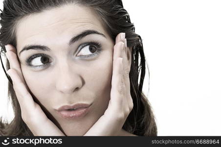 Woman portrait with Shallow depth of field