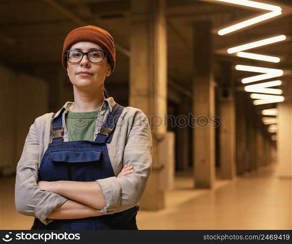 woman posing indoors