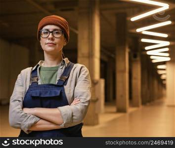 woman posing indoors