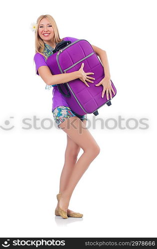 Woman preparing for travel on summer vacation