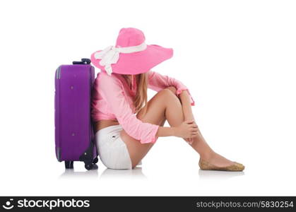 Woman preparing for travel on summer vacation