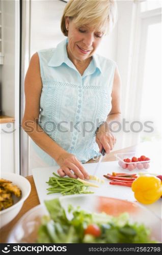 Woman Preparing meal,mealtime