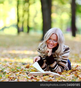 Woman reading a book