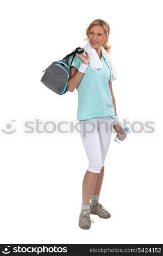 Woman ready for sport