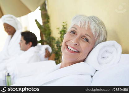 Woman Relaxing at the Spa