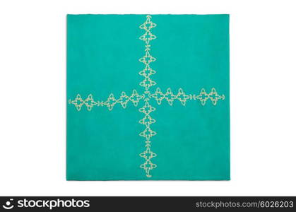 Woman scarf isolated on the white background