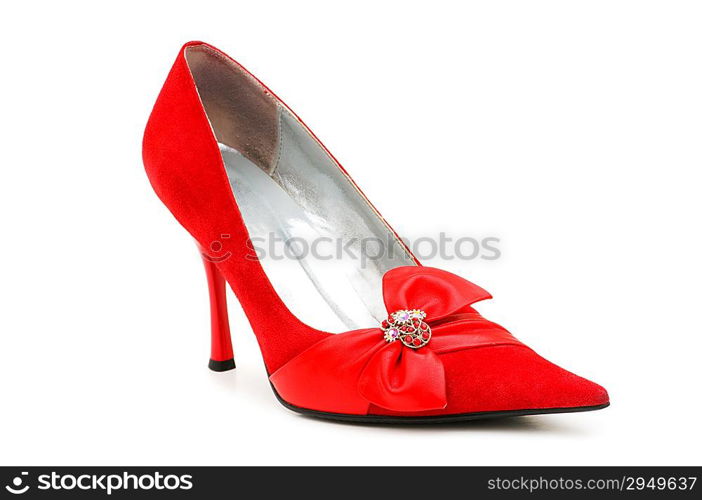 Woman shoe isolated on the white background