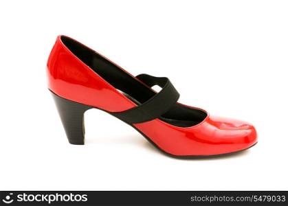 Woman shoe isolated on the white background
