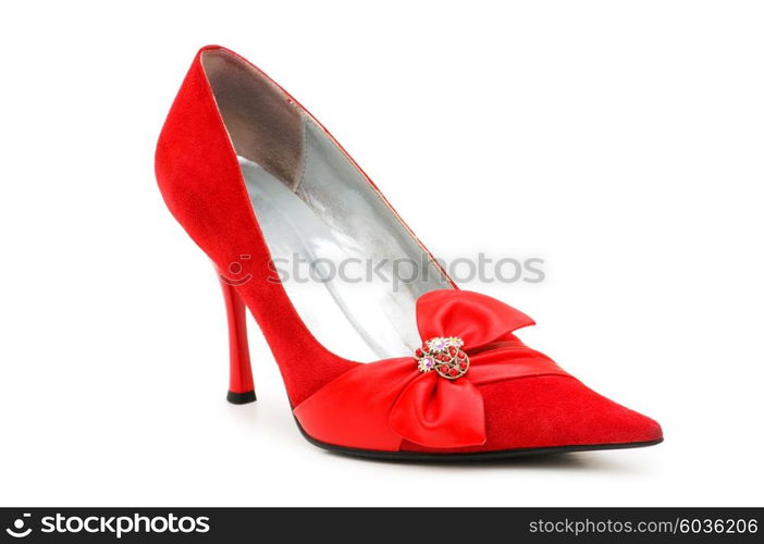 Woman shoe isolated on the white background