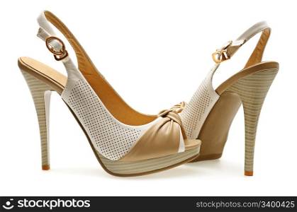 woman shoes isolated on a white background