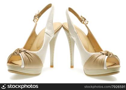 woman shoes isolated on a white background