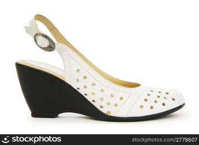 Woman shoes isolated on the white background