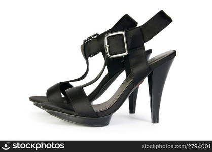 Woman shoes isolated on the white background