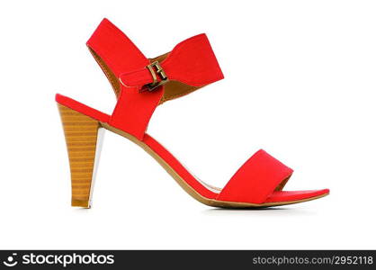 Woman shoes isolated on the white background