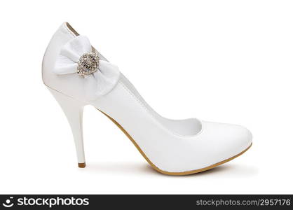 Woman shoes isolated on the white background