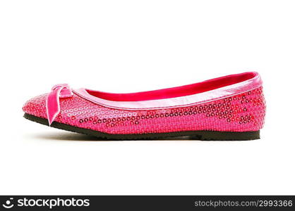 Woman shoes isolated on the white background