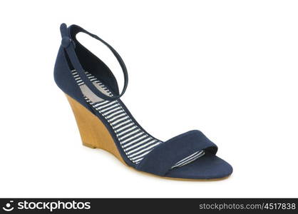 Woman shoes isolated on the white background