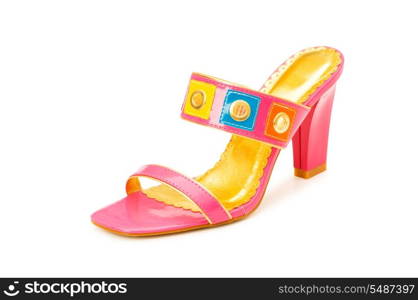 Woman shoes isolated on the white background