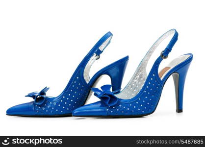 Woman shoes isolated on the white background