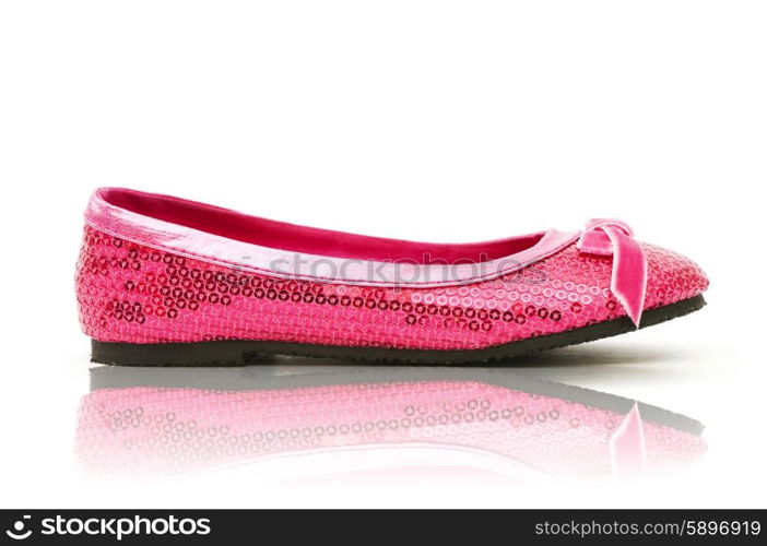 Woman shoes isolated on the white background