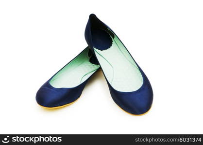 Woman shoes isolated on the white background