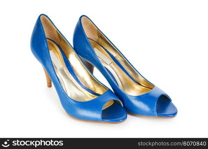 Woman shoes isolated on the white background