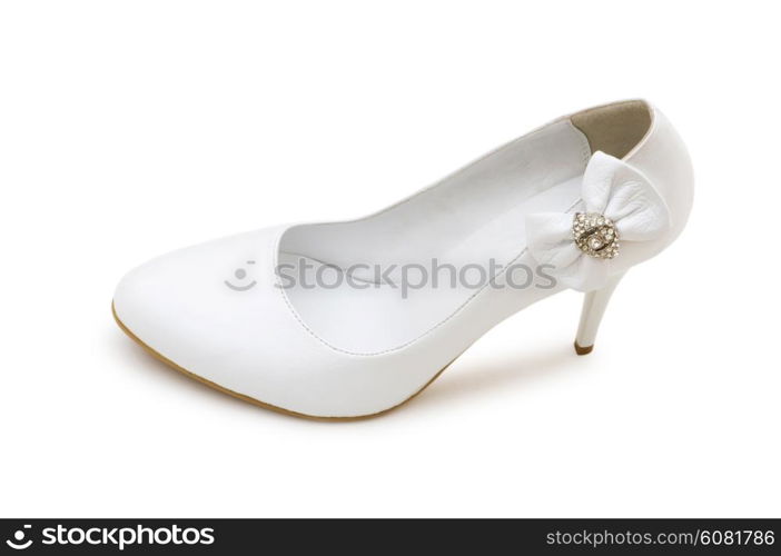 Woman shoes isolated on the white background